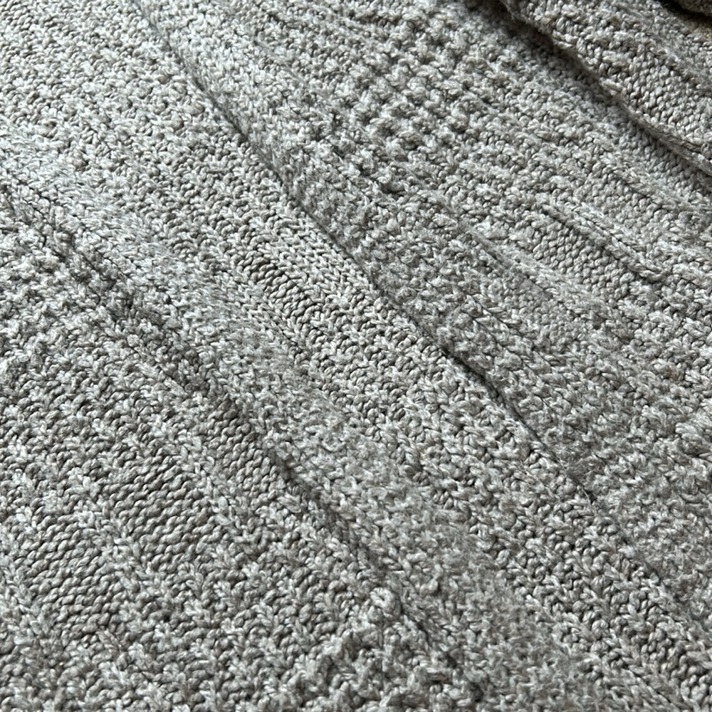Universal Thread, Gray Knit Cardigan Pocketed Swe… - image 2